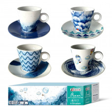 SET 4 TAZZE THE OCEAN C/PIATTINO 200CC (3pz)